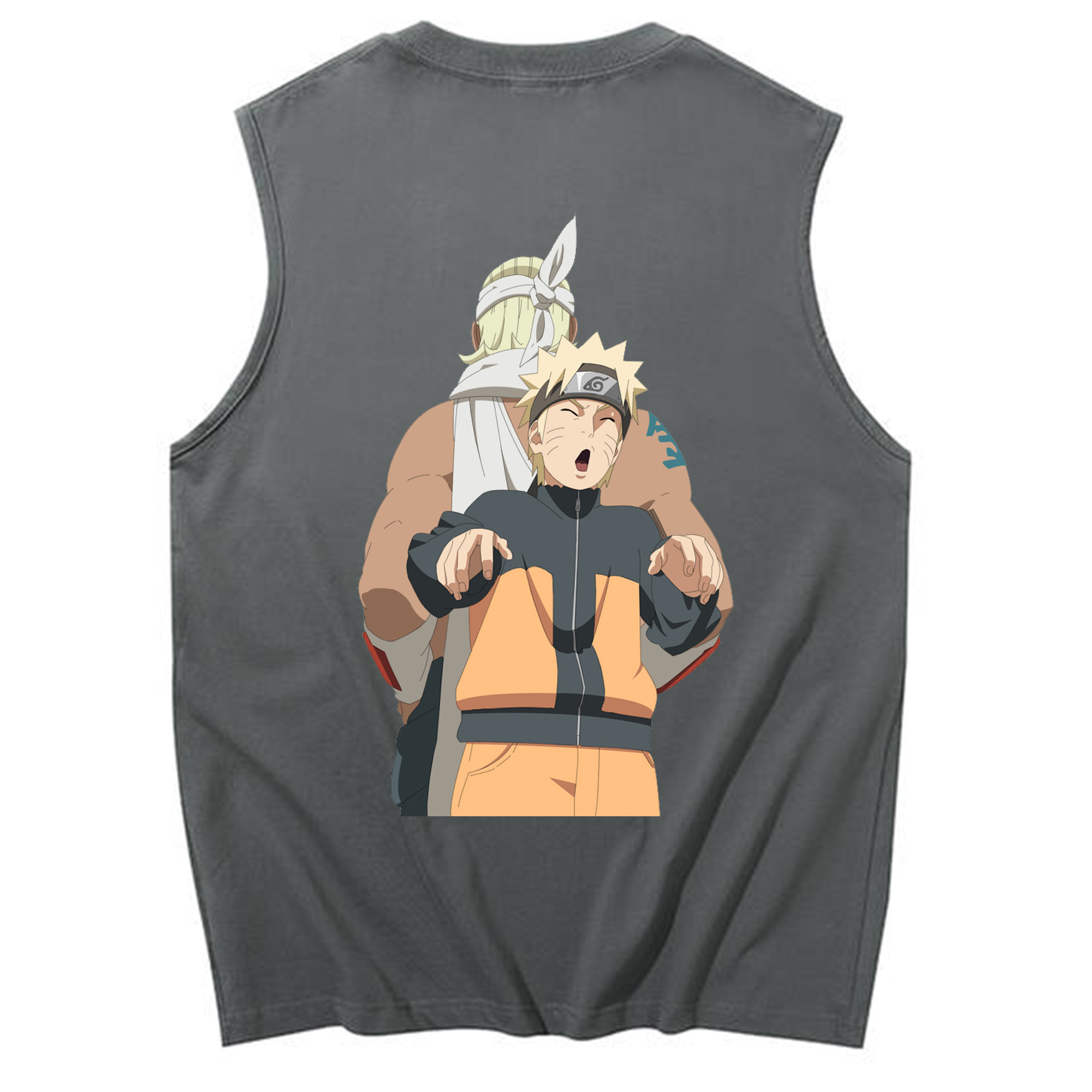 （画像用） NARUTO -ナルト- うずまき ナルト Uzumaki Naruto コットン100％タンクトップ（背面プリント）